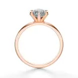 Pierścionek z dużym diamentem różowe złoto SBPZ_029 Pierścionek z dużym diamentem różowe złoto SBPZ_029